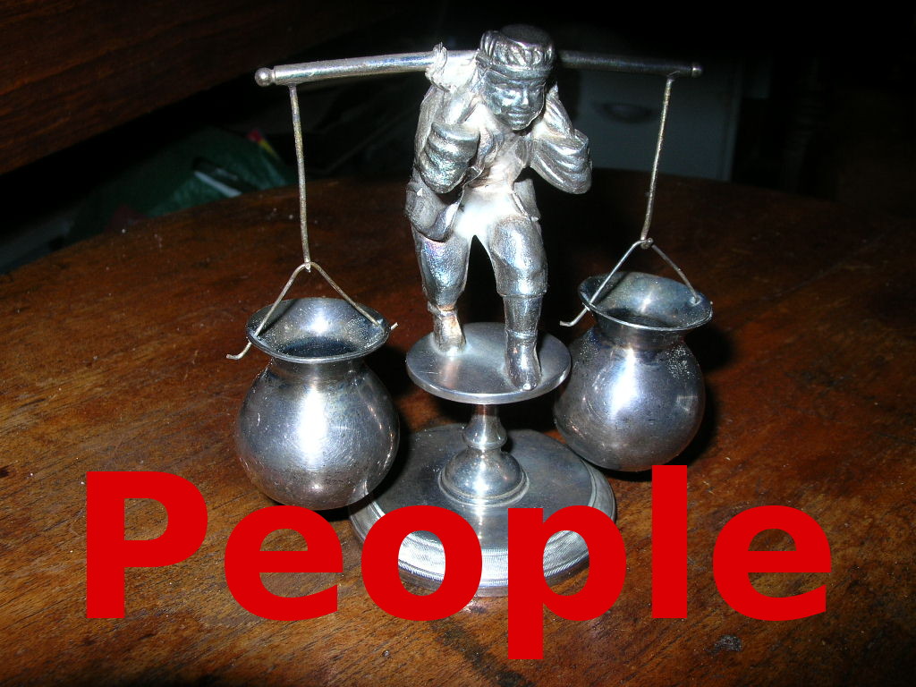 People Figural Toothpick Holders