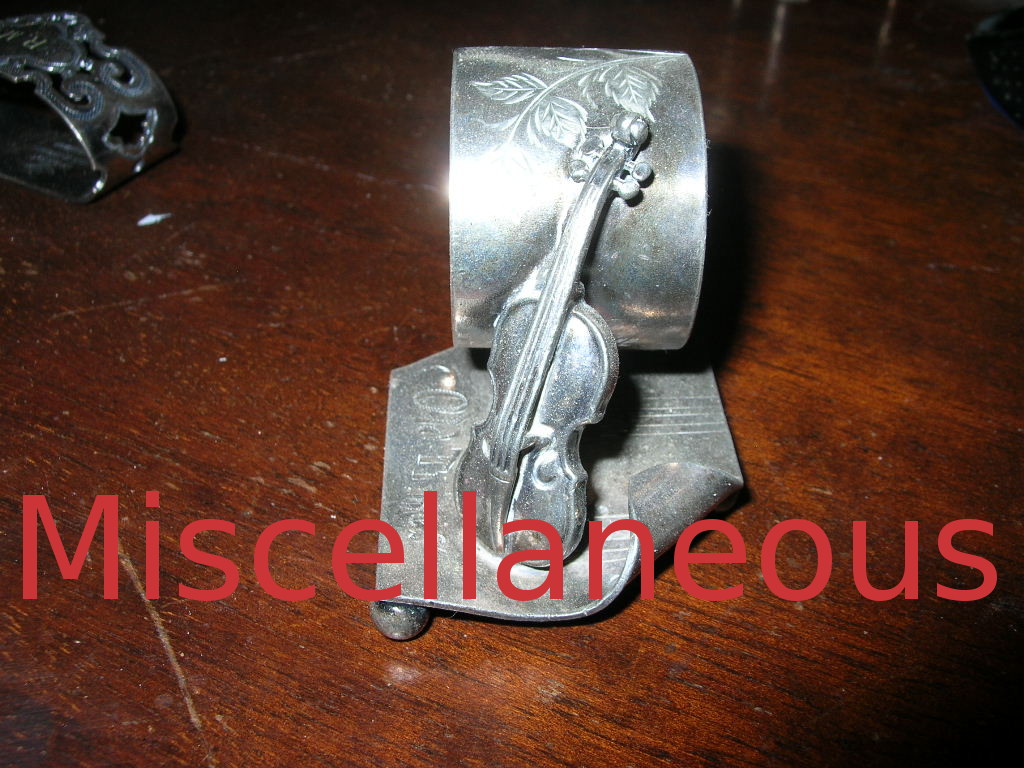 miscellaneous figural napkin rings