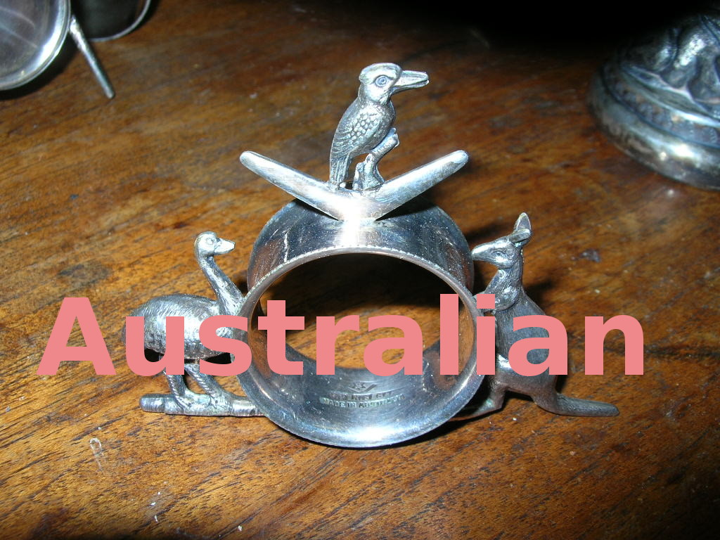 Australian figural napkin rings
